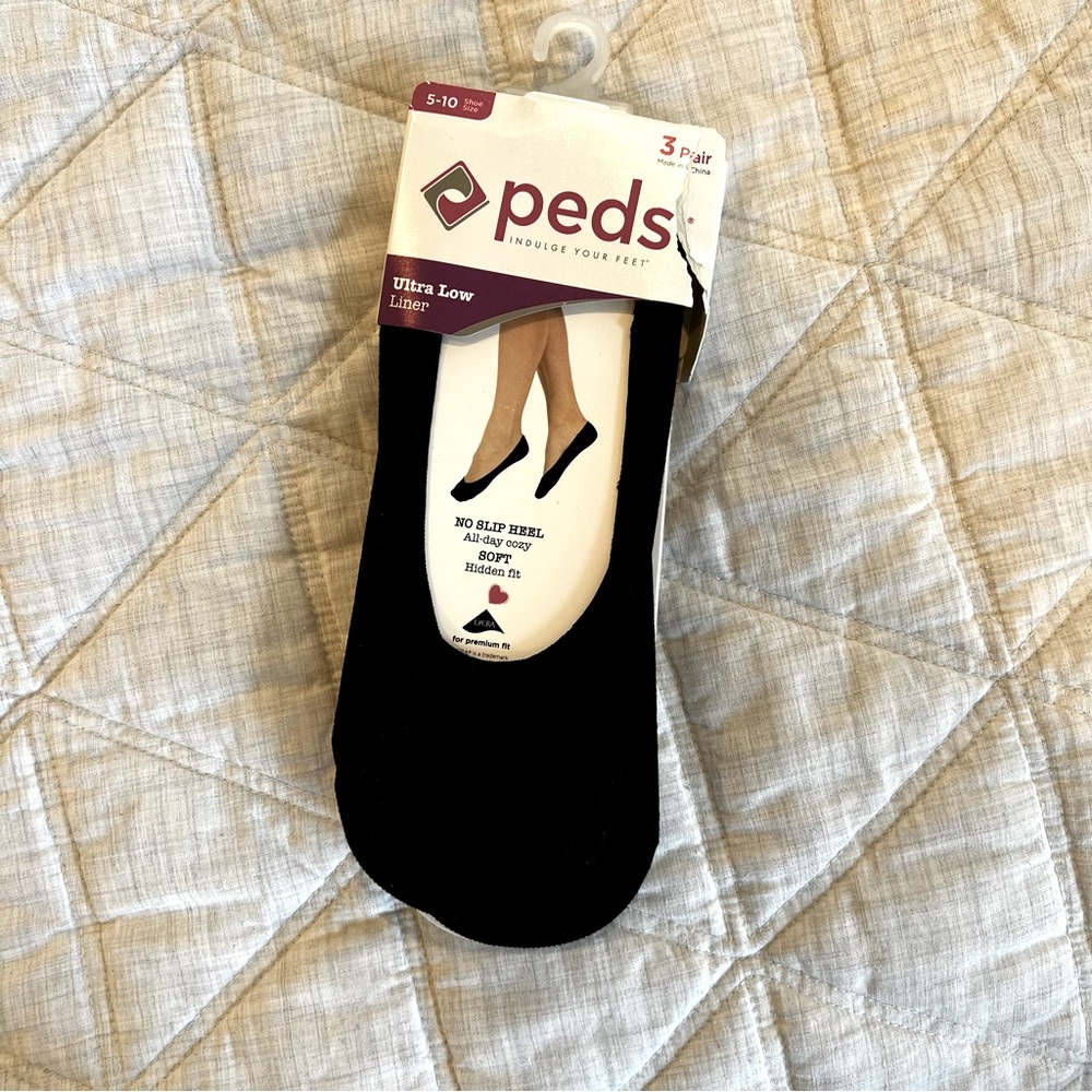 Peds no show liner socks